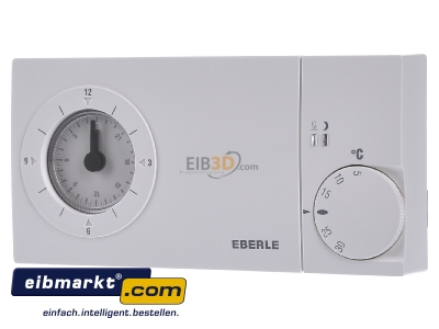 Frontansicht Eberle Controls easy 3 pt Uhrenthermostat mit Tagesprogramm 