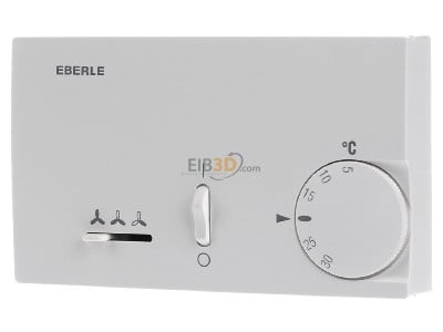 Front view Eberle KLR-E 7203 Room clock thermostat 5...30C 
