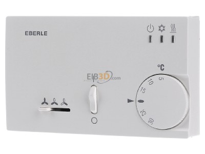 Front view Eberle KLR-E 7204 Room clock thermostat 5...30C 
