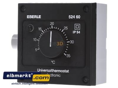 Front view Eberle Controls AZT-A 524 510 All-purpose thermostat 5...35C - 
