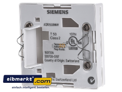 Back view Siemens Indus.Sector S55720-S137 Room temperature controller 0...50C - 
