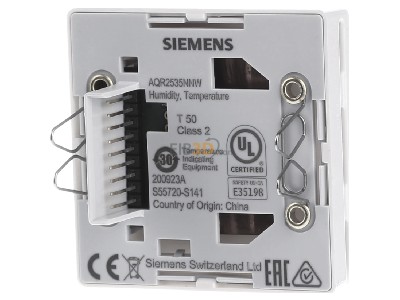 Back view Siemens S55720-S141 Room temperature controller 0...50C 
