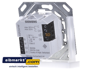 Back view Siemens Indus.Sector S55720-S146 Room temperature controller - 
