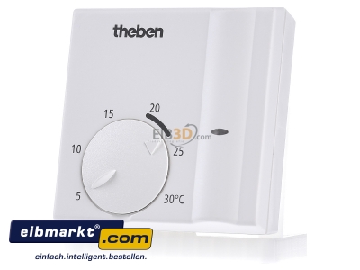 Front view Theben RAM 714 Room temperature controller 30...5°C
