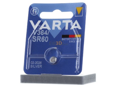 Front view Varta V 364 Bli.1 Battery Button cell 17mAh 1,55V 
