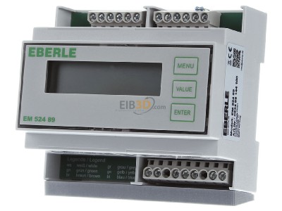 Front view Eberle EM 52489 Temperature controller for heating cable 
