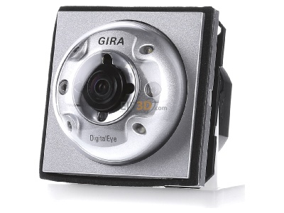 Frontansicht Gira 126565 Farbkamera fr Trstation, aluminium, 