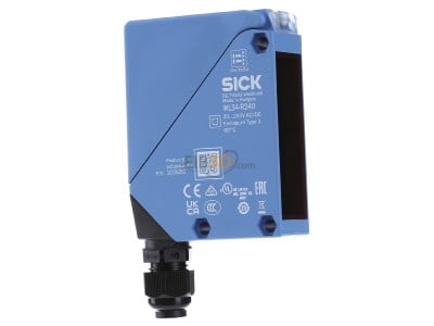 Ansicht links Sick WL34-R240 Reflex.-Lichtschranke,15m UC,Rel.,Zeit 