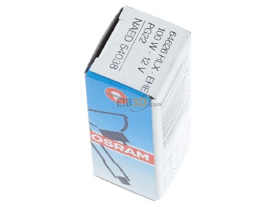 View top right Osram 64626 HLX Lamp for medical applications 100W 12V 
