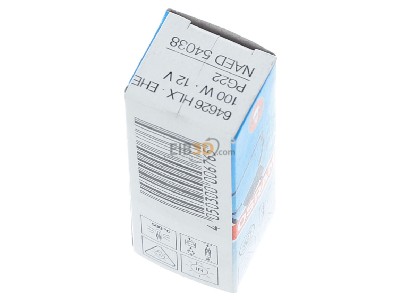 Top rear view Osram 64626 HLX Lamp for medical applications 100W 12V 
