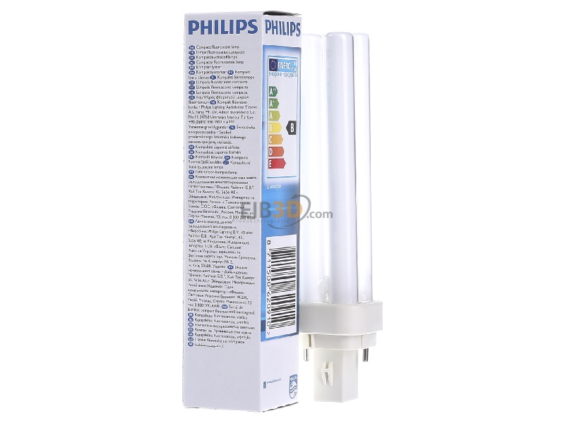 Philips Kompakt-Leuchtstofflampe Master PL-C 18W//830 2P G24d-2 warmwhite