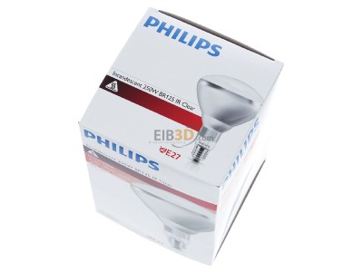 View up front Philips Licht IR 250 CH IR lamp 250W 230...250V E27 
