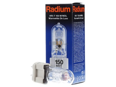 Frontansicht Radium HRI-T 150W/WDL230G12 Halogen-Metalldampflampe 
