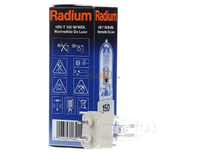 Ansicht links Radium HRI-T 150W/WDL230G12 Halogen-Metalldampflampe 
