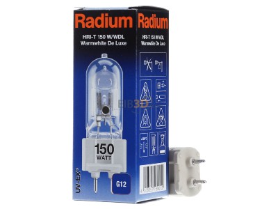 Ansicht hinten Radium HRI-T 150W/WDL230G12 Halogen-Metalldampflampe 