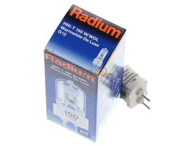 Ansicht oben hinten Radium HRI-T 150W/WDL230G12 Halogen-Metalldampflampe 
