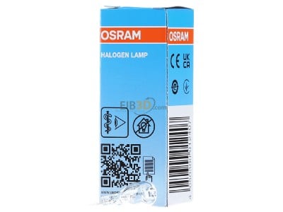 Frontansicht Osram 64250 HLX NV-Glhlampe 20W 6V G4 o.R 