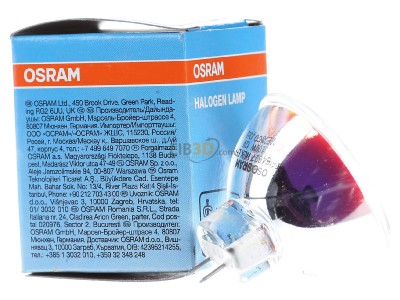 View on the left Osram 64627 HLX Metal halide reflector lamp 100W 
