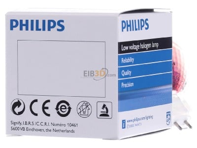 Back view Philips Licht 14501 Studio/projection/photo lamp 150W 20V 
