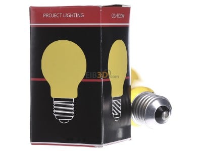 Back view Scharnberger+Has. 40247 Standard lamp 25W 230V E27 yellow 
