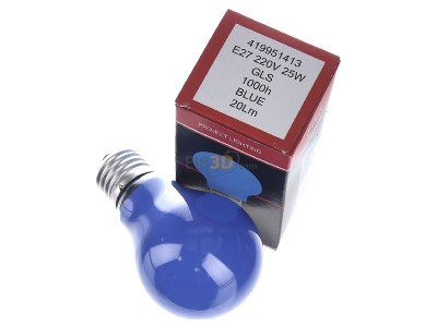 View up front Scharnberger+Has. 40248 Standard lamp 25W 230V E27 blue 
