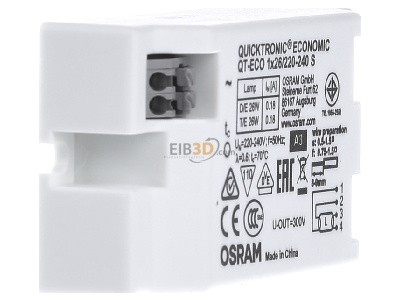 View on the left LEDVANCE QT-ECO 1x26 S Electronic ballast 1x26W 
