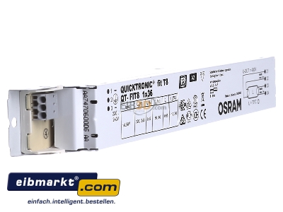 View on the left Osram QT-FIT8 1X36/220-240 Electronic ballast 1x32...36W - 
