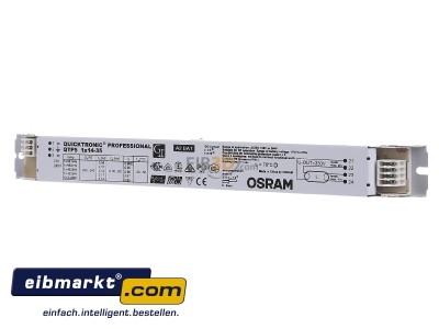Front view Osram QTP5 1x14-35/220-240 Electronic ballast 1x14...35W
