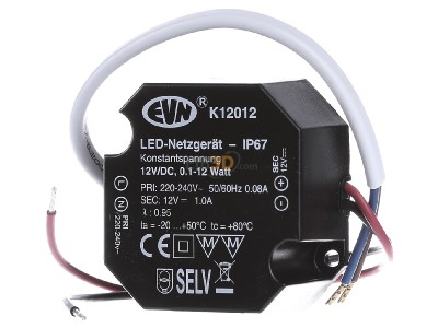 Front view EVN K12 012 LED driver 
