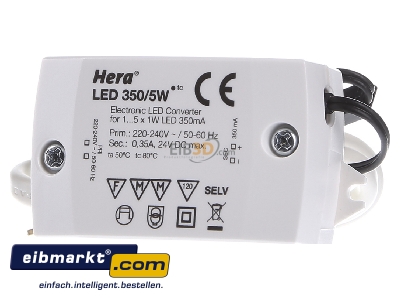 Front view Hera 20604002701 LED driver 
