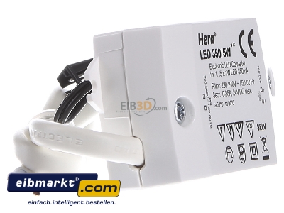 View on the left Hera 20604002701 LED driver 
