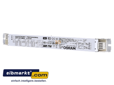 Front view Osram QTP-OPTIMAL 1x18-40 Electronic ballast 1x18...40W 
