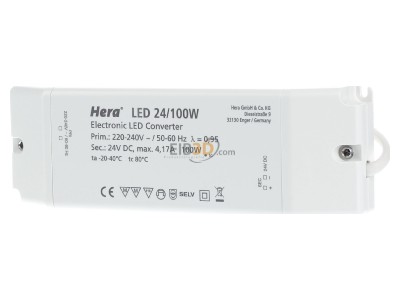 Front view Hera 20604003301 LED driver 
