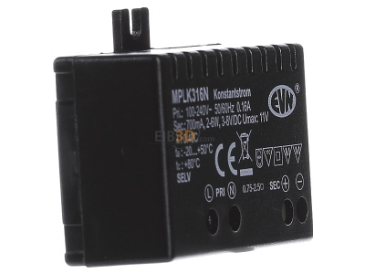 View on the left EVN MPLK316N LED driver 
