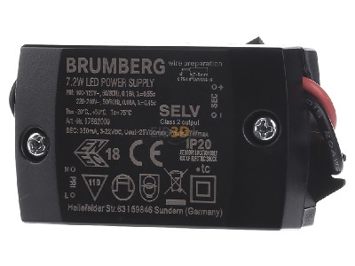 Front view Brumberg 17662000 LED driver 
