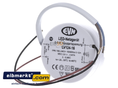 Frontansicht EVN Elektro LV 124-16 LED-Netzgert 12V rund 