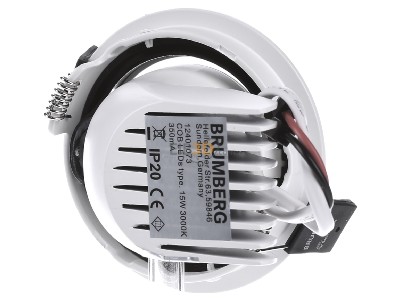 Back view Brumberg 12401073 Downlight 1x15W LED not exchangeable 
