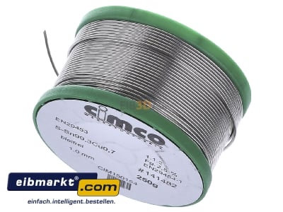 View up front Cimco 15 0154 Soldering wire 1mm
