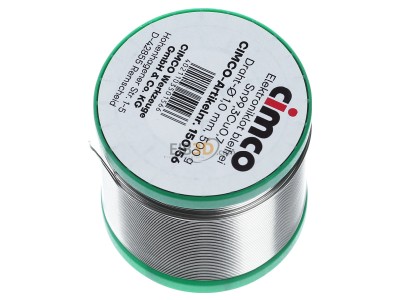 Ansicht oben rechts Cimco 15 0156 Elektroniklot bleifrei 1,0mm/500g 