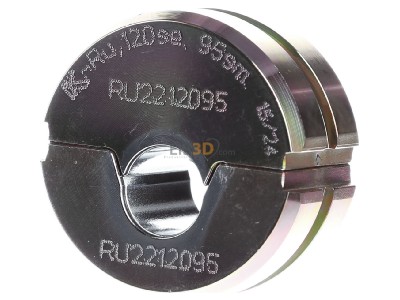 Front view Klauke RU 22/12095 Round compression insert tool insert 
