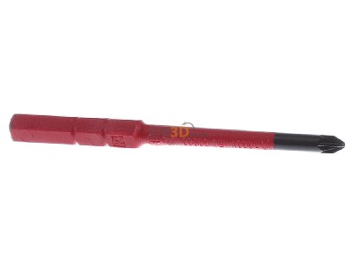 Ansicht hinten Wiha 2831-12 PZ 1x75 Pozidriv Schraubendreher SoftFinish electric 