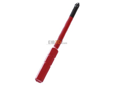Ansicht oben rechts Wiha 2831-12 PZ 1x75 Pozidriv Schraubendreher SoftFinish electric 