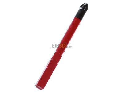 Ansicht oben rechts Wiha 2831-12 PZ 2x75 Pozidriv Schraubendreher SoftFinish electric 