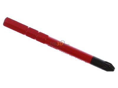 Ansicht oben hinten Wiha 2831-12 PZ 2x75 Pozidriv Schraubendreher SoftFinish electric 
