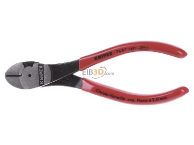 Front view Knipex 74 01 160 Diagonal cutting plier 160mm 
