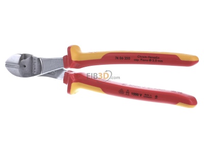 Front view Knipex 74 06 250 Diagonal cutting plier 250mm 
