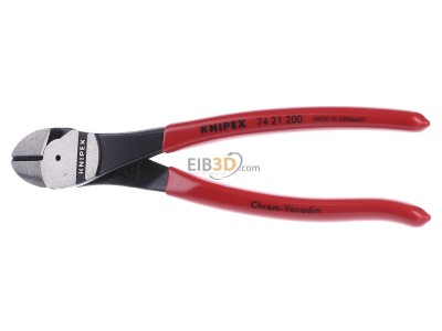 Front view Knipex 74 21 200 Diagonal cutting plier 200mm 
