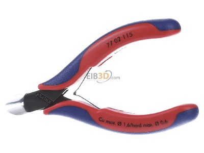 Front view Knipex 77 02 115 Diagonal cutting plier 115mm 

