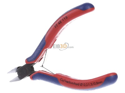 Front view Knipex 77 42 115 Diagonal cutting plier 115mm 
