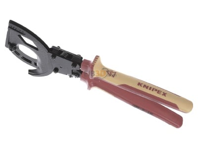 View up front Knipex 95 36 315 A Cable shears 
